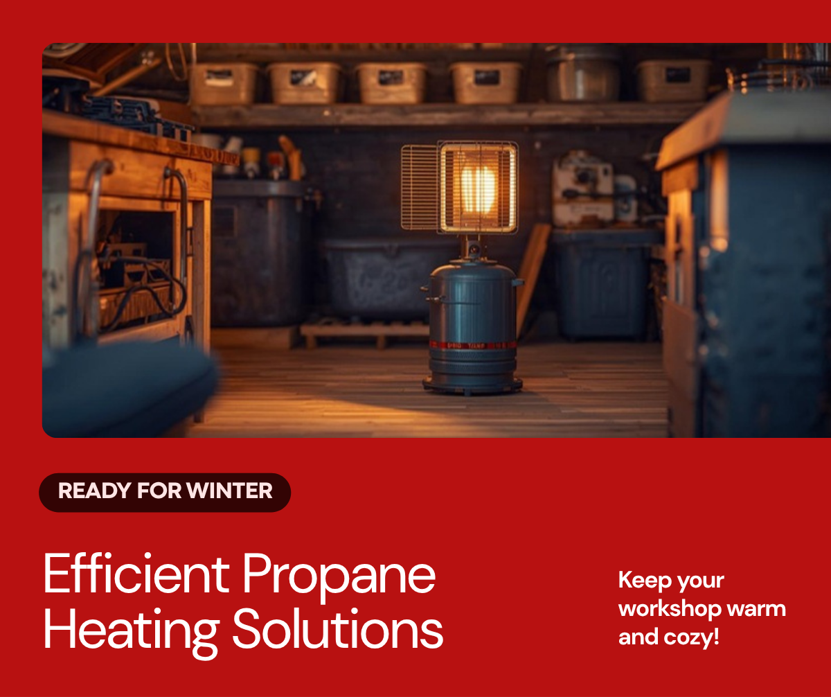 Propane LPG heater for workshop and home heating