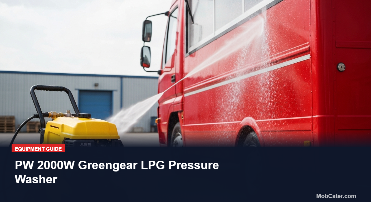 PW 2000W Greengear LPG Pressure Washer - Mobile Catering UK