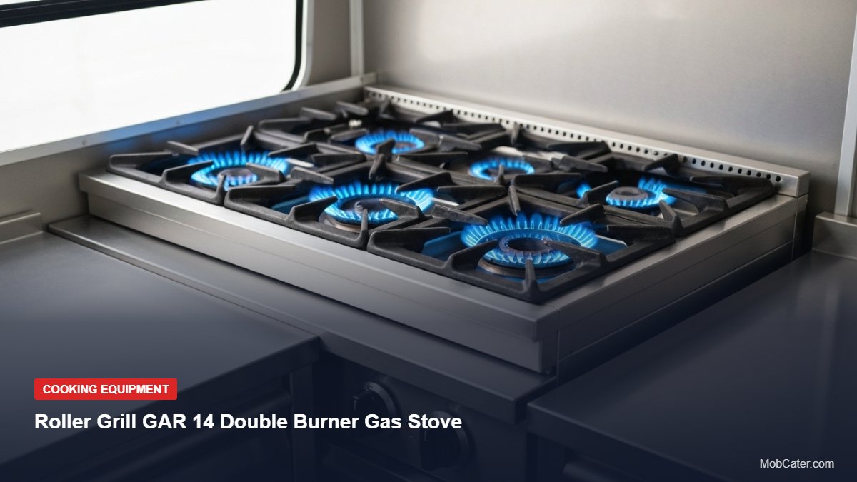 Roller Grill GAR 14 Double Burner Gas Stove - Mobile Catering Equipment UK