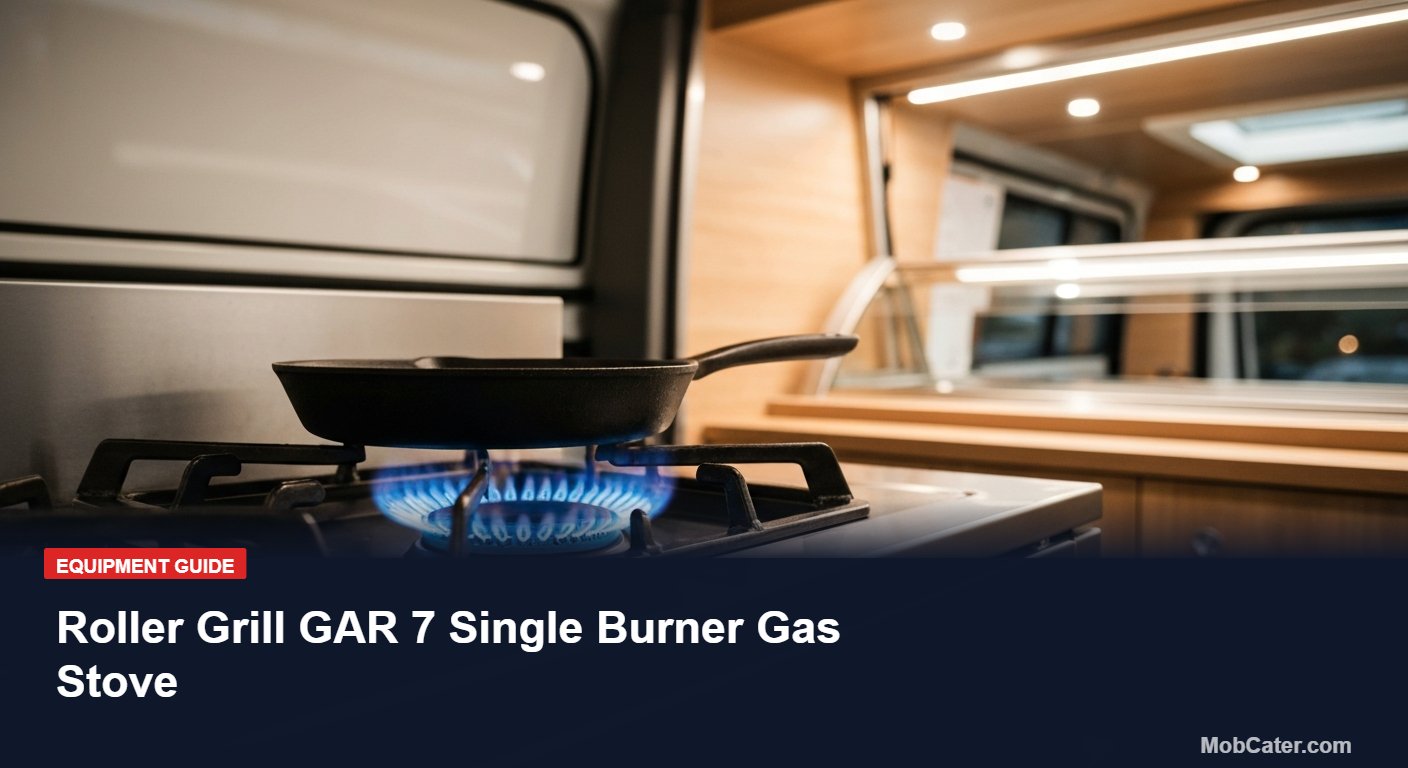 Roller Grill GAR 7 Single Burner Gas Stove - Mobile Catering Equipment UK