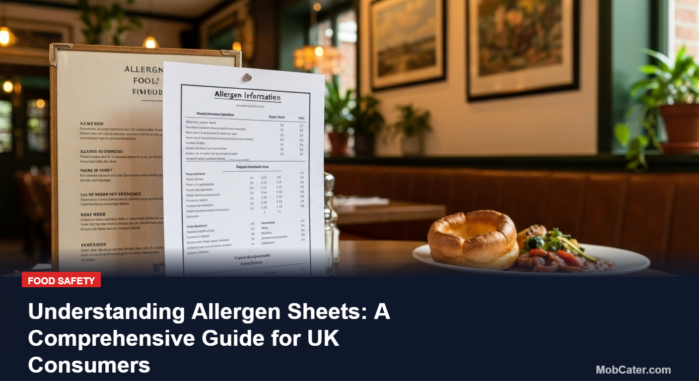Understanding Allergen Sheets: A Comprehensive Guide for UK Consumers - Mobile Catering UK