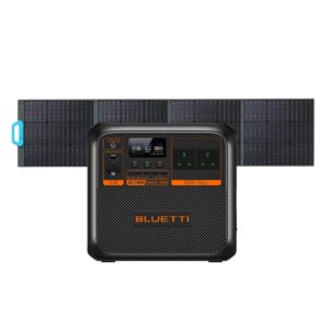 BLUETTI AC180P Portable Power Station – control panel with AC, USB and DC ports