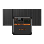 BLUETTI AC180P Portable Power Station – ports and display close-up
