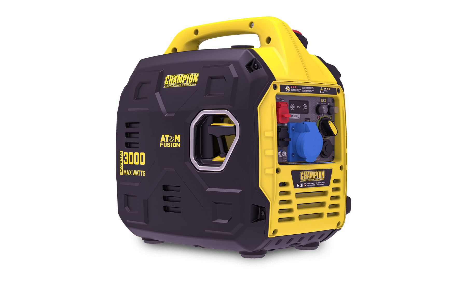 93001I-UK 1 Champion 3000 Watt "Atom Fusion" Petrol Inverter Generator