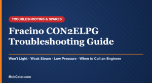 Fracino CON2ELPG dual-fuel coffee machine troubleshooting guide for mobile catering