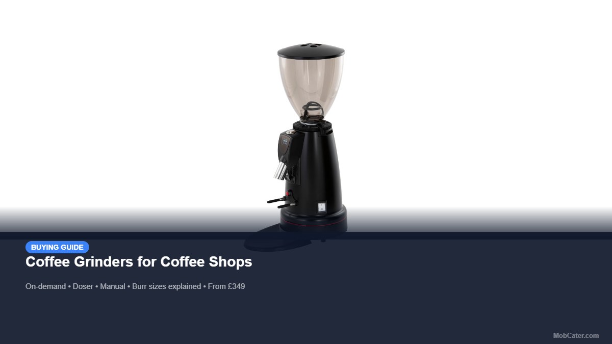 Coffee grinders buying guide for coffee shops