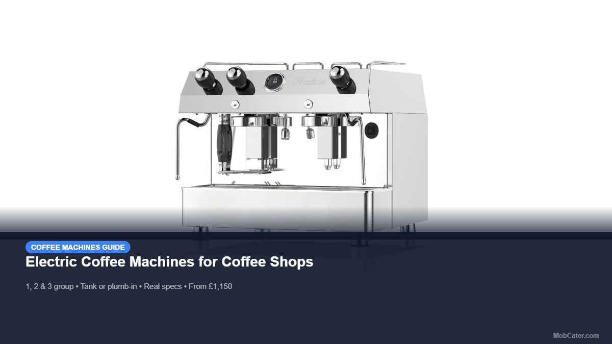 Electric coffee machines buying guide for coffee shops