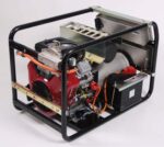 GB12000VL AS LPG generator side view showing Vanguard 23HP V-twin engine