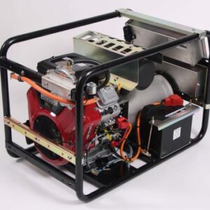 GB12000VL AS LPG generator side view showing Vanguard 23HP V-twin engine