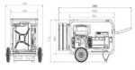 GB12000VL AS auto-start LPG generator rear view with lifting points