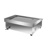 Infernus 55cm electric griddle side view with power lead