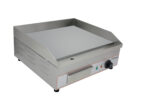 Infernus 50cm electric griddle showing steel plate and grease channel