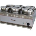 Infernus INF-6TT six pot electric bain marie with lidded round pots