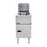 Pitco SG14TS Solstice twin tank LPG gas fryer — front view