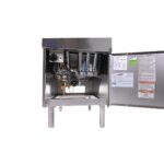 Pitco SG18S with door open showing Solstice burner system and controls