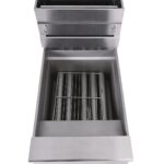 Pitco SG18S fryer tank with tube burners and basket rack from above