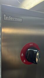 Infernus kebab machine gas control knob and safety valve detail