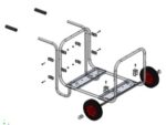GearGB 30 frame wheel kit assembly diagram showing the fitted frame