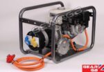 Honda GB4000HL generator rear view showing alternator and LPG conversion