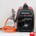 Honda EU22i inverter generator with GearGB door mount LPG conversion kit