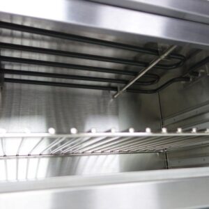 Infernus electric salamander grill interior showing heating elements and rack
