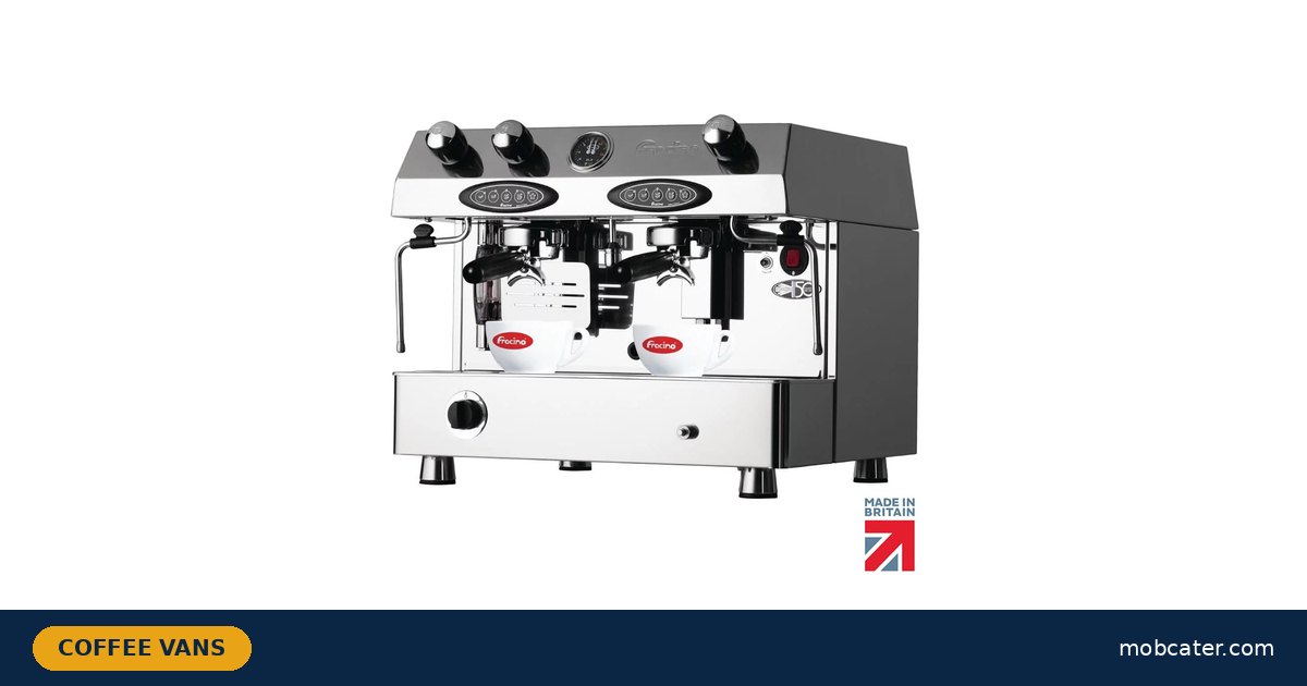 Fracino Contempo CON2ELPG 2 group dual-fuel LPG coffee machine for coffee vans and catering trailers