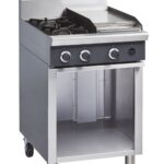 Blue Seal Cobra C6C 2 burner gas boiling top with griddle