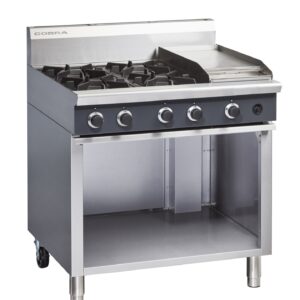 Blue Seal Cobra C9C 4 burner gas boiling top with griddle