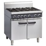 Blue Seal Cobra CR9D 6 burner gas range cooker with oven