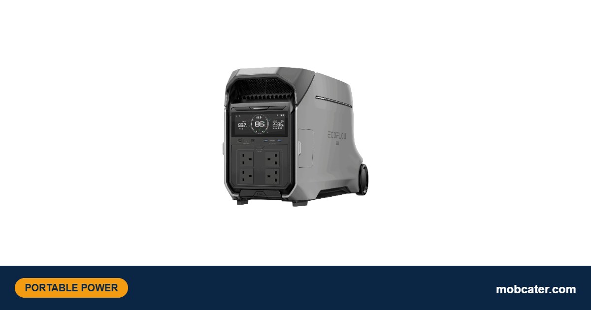 EcoFlow DELTA Pro 3 portable power station, 4,096Wh, for powering a UK mobile catering trailer
