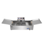 Infernus 13 litre electric fish fryer front view with lids open