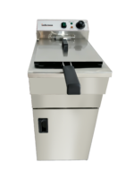 Infernus 16 litre free standing electric fryer front view with basket