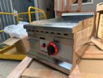 Infernus 35cm LPG gas griddle front view with control knob