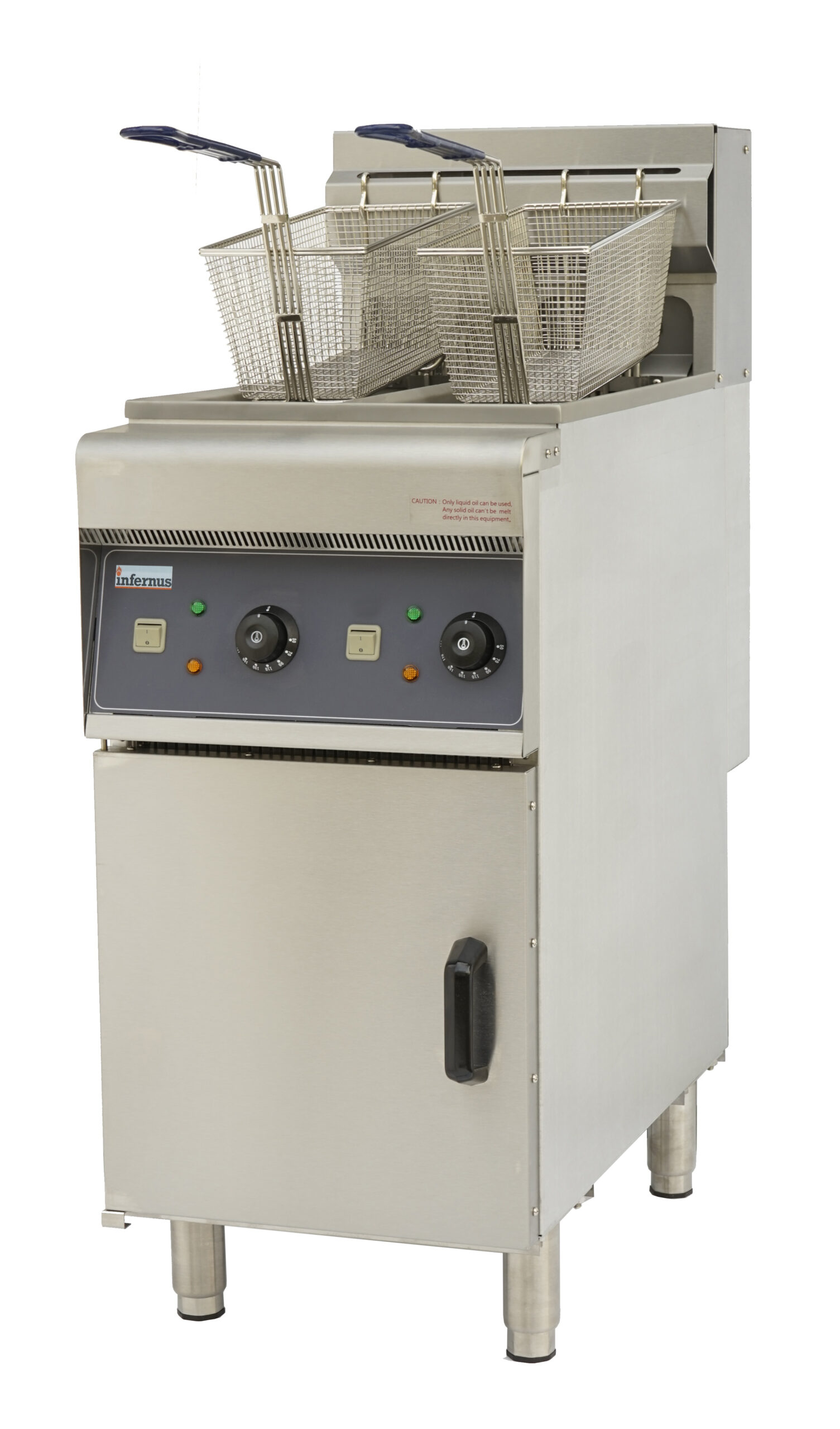 Infernus INF-EF10L2 free standing twin tank electric fryer 2 x 10 litres Infernus INF-EF10L2 free standing twin tank electric fryer 2 x 10 litres