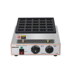 Infernus INF-H25 mini heart waffle maker front controls