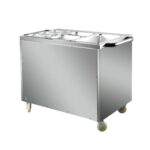 Infernus 121.5cm hot cupboard with bain-marie top, rear view