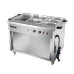 Infernus 121.5cm hot cupboard with bain-marie top