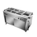 Infernus 155.5cm hot cupboard with bain-marie top