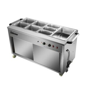 Infernus 155.5cm hot cupboard with bain-marie top