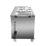 Infernus 155.5cm hot cupboard with bain-marie top, end view