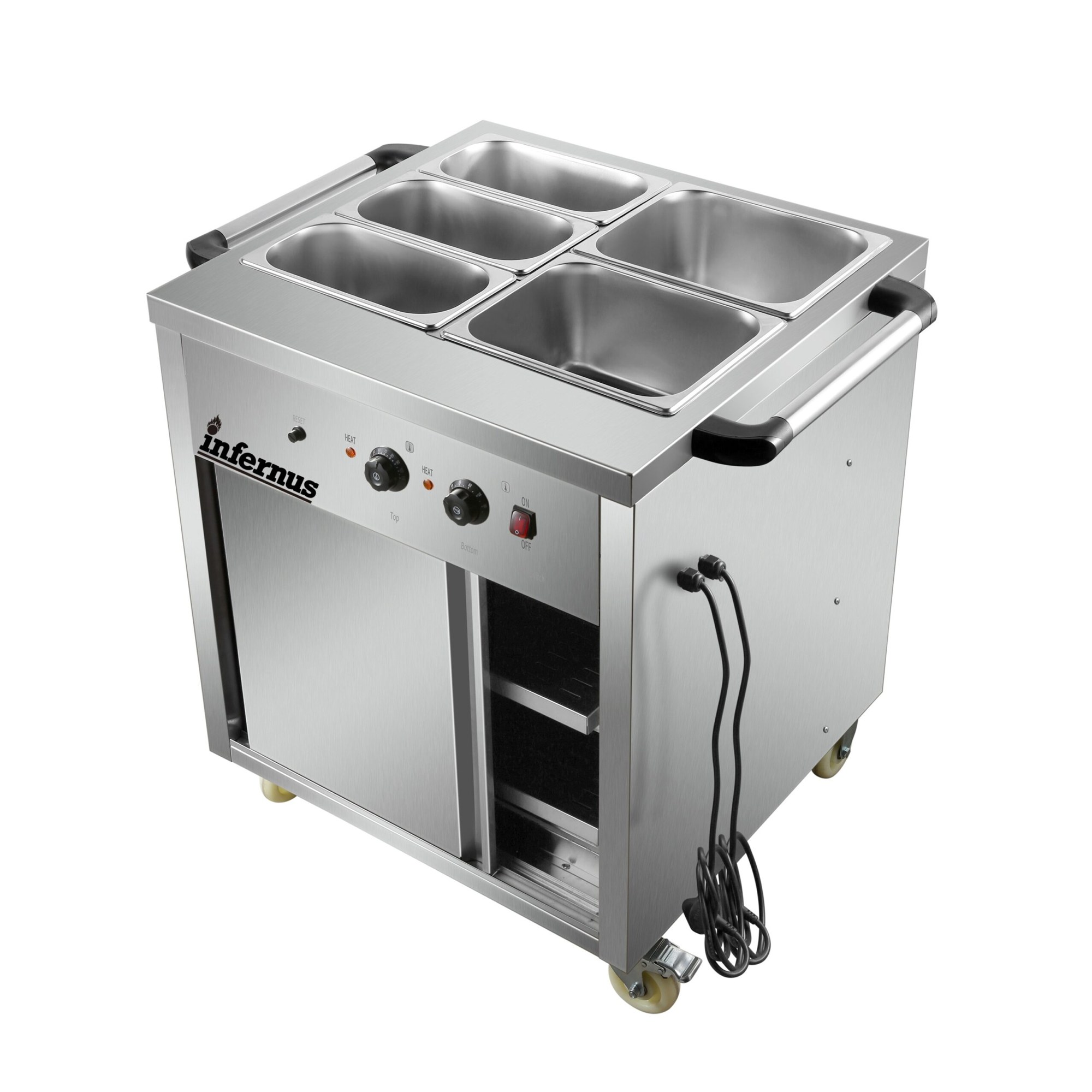 Infernus 88cm hot cupboard with bain-marie top Infernus 88cm hot cupboard with bain-marie top