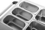 Infernus 88cm hot cupboard with bain-marie top, gastronorm pans