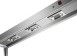 Infernus 120cm hot cupboard with two-tier heated gantry, heat lamps underneath