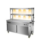 Infernus 150cm hot cupboard with two-tier heated gantry