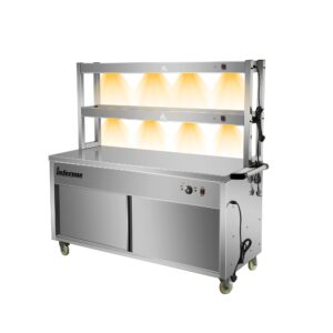 Infernus 150cm hot cupboard with two-tier heated gantry