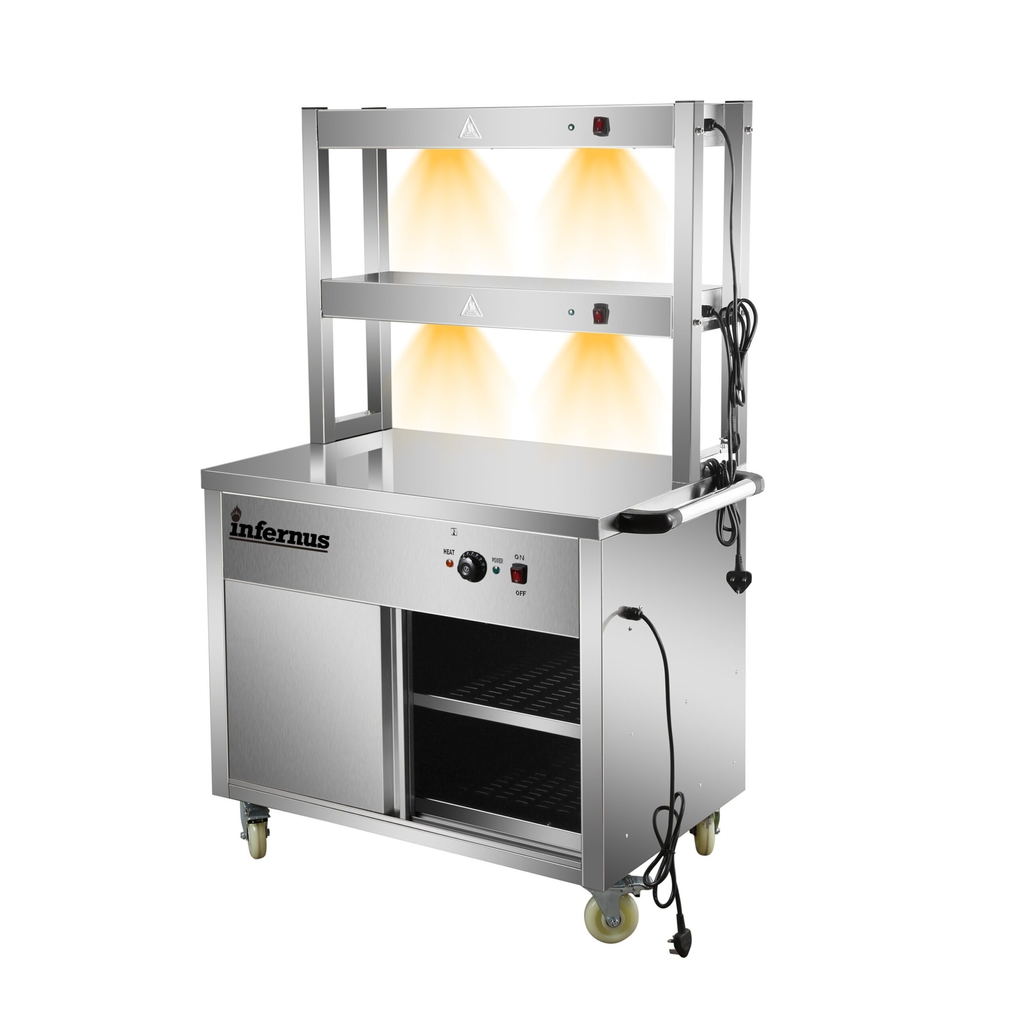 Infernus 90cm hot cupboard with two-tier heated gantry Infernus 90cm hot cupboard with two-tier heated gantry