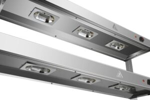 Infernus 120cm three layer heated gantry, heat lamps underneath