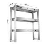 Infernus 90cm three layer heated gantry, dimensions