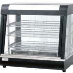 Infernus black 600mm heated display cabinet