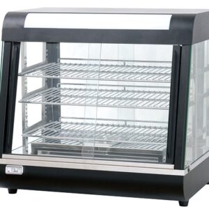 Infernus black 600mm heated display cabinet